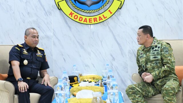 PERKUAT PENJAGAAN LAUT SUMATERA UTARA, KODAERAL I DAN BEA CUKAI SATUKAN LANGKAH LAWAN PENYELUNDUPAN